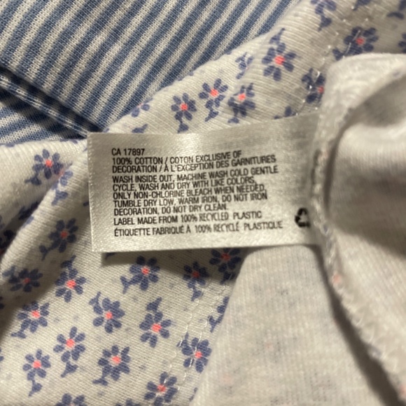 New Gap kids 2 piece pajamas PJs long sleeves pants blue size 5 years - Picture 8 of 8